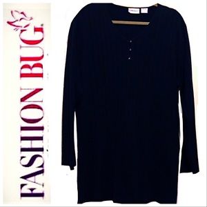 Sweater-Ultra Soft Acrylic Henley